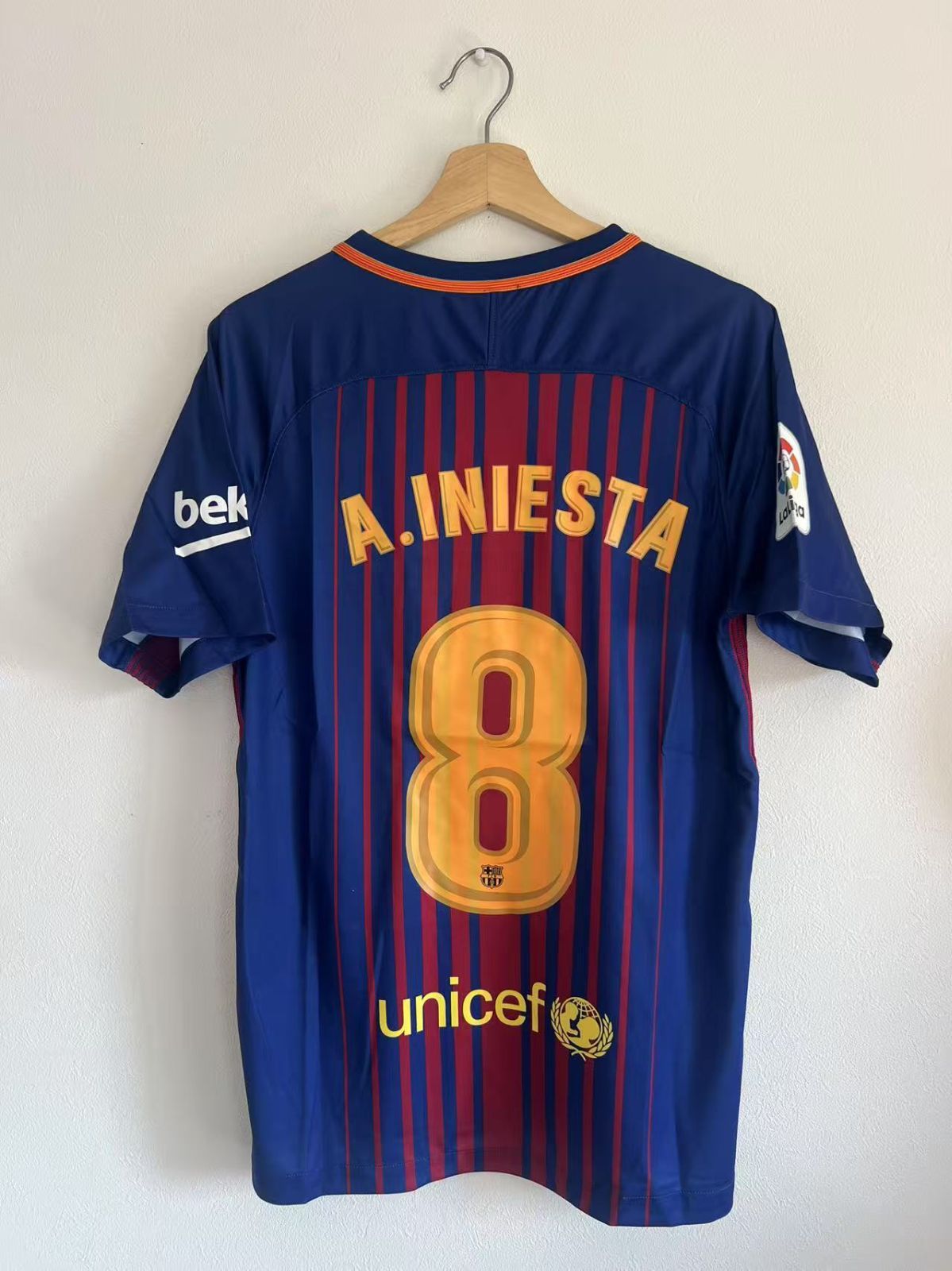 FCバルセロナ レプリカユニフォーム イニエスタ FCバルセロナ2013/14