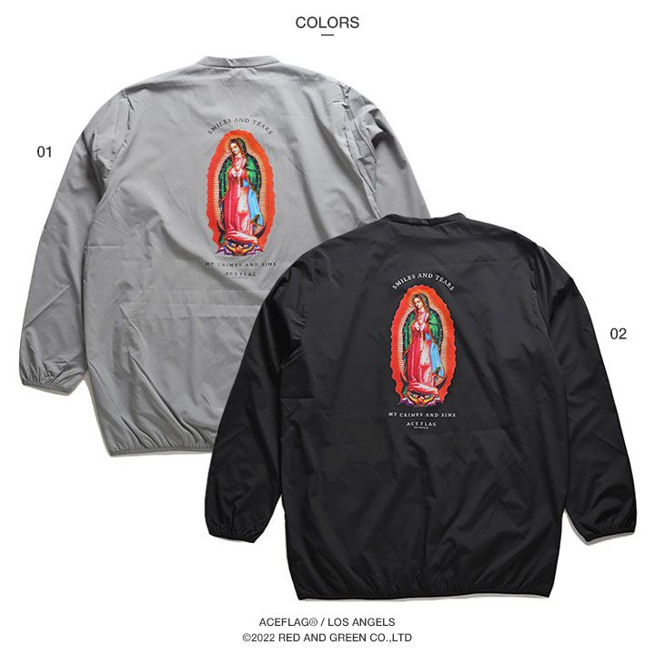 ACE FLAG アウター 長袖 ブルゾン Vネック ピステ メンズ 全2色 エース 