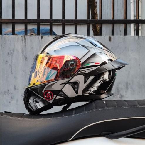 リップアップ式 ダブルレンズ オンロード フルフェイスヘルメットインナー丸洗い可