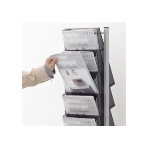 トヨダプロダクツ パンフレットスタンド 1列10段 A4サイズ PS-110 1台