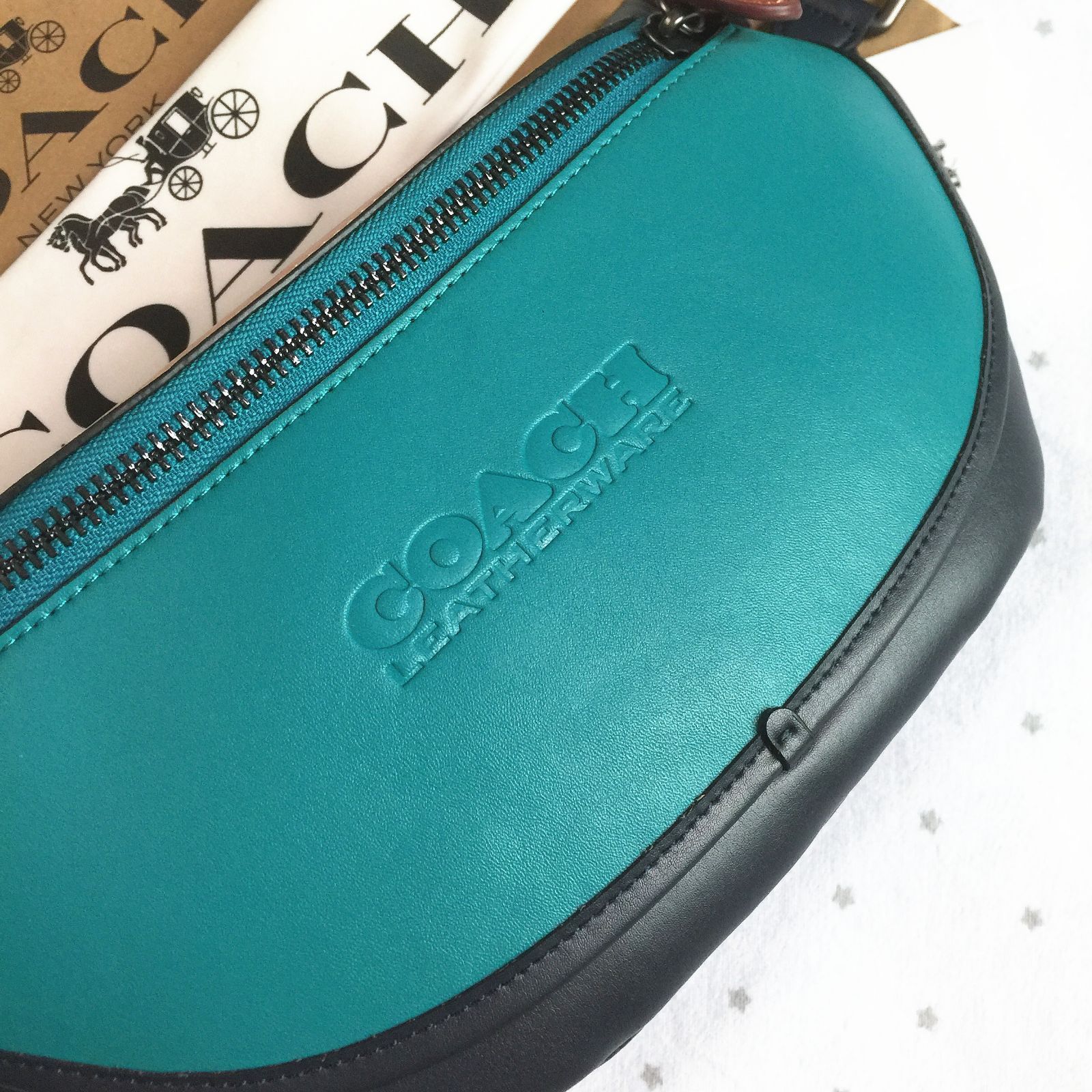 【セール中】COACH コーチバッグ C2663 ネイビー系×マルチカラー ボディーバッグ ベルトバッグ ウエストバッグ 斜めがけバッグ  アウトレット品 保存袋付属 新品未使用