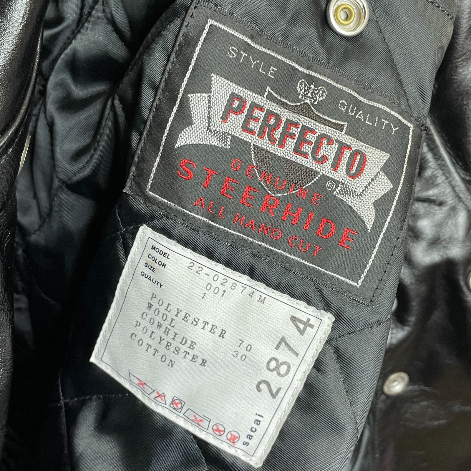 中古美品 sacai × Schott スーチングコート 22-02874M 1 - メルカリ