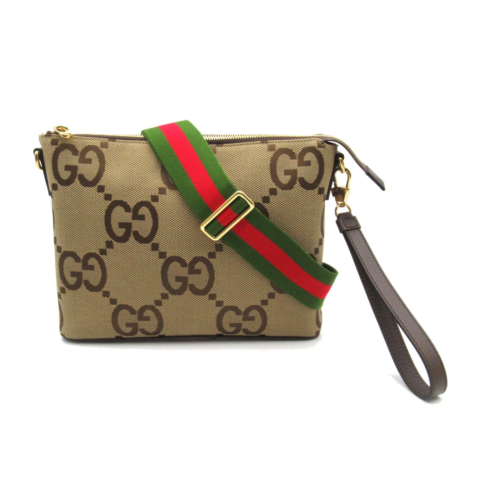 【GUCCI】ジャンボGG メッセンジャーバッグ ジャンボ GG スモール メッセンジャーバッグブラック レザー