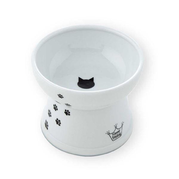 まとめ 猫壱ハッピーダイニング 脚付フードボウルL 猫柄 シリコン付き ペット用品 ×20セット