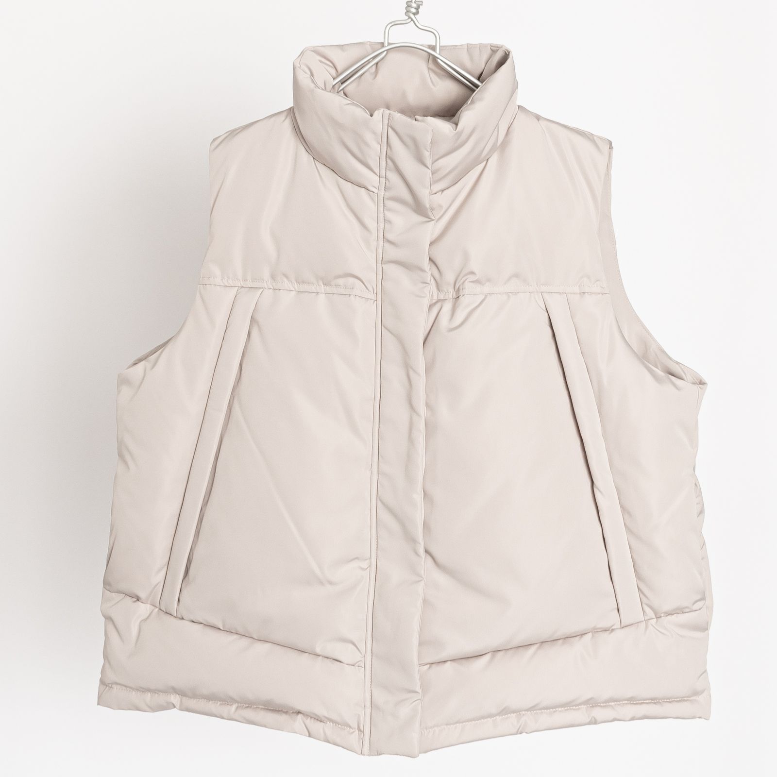 未使用品】ARGUE COCOON COAT VEST ブラック（ノーカラー