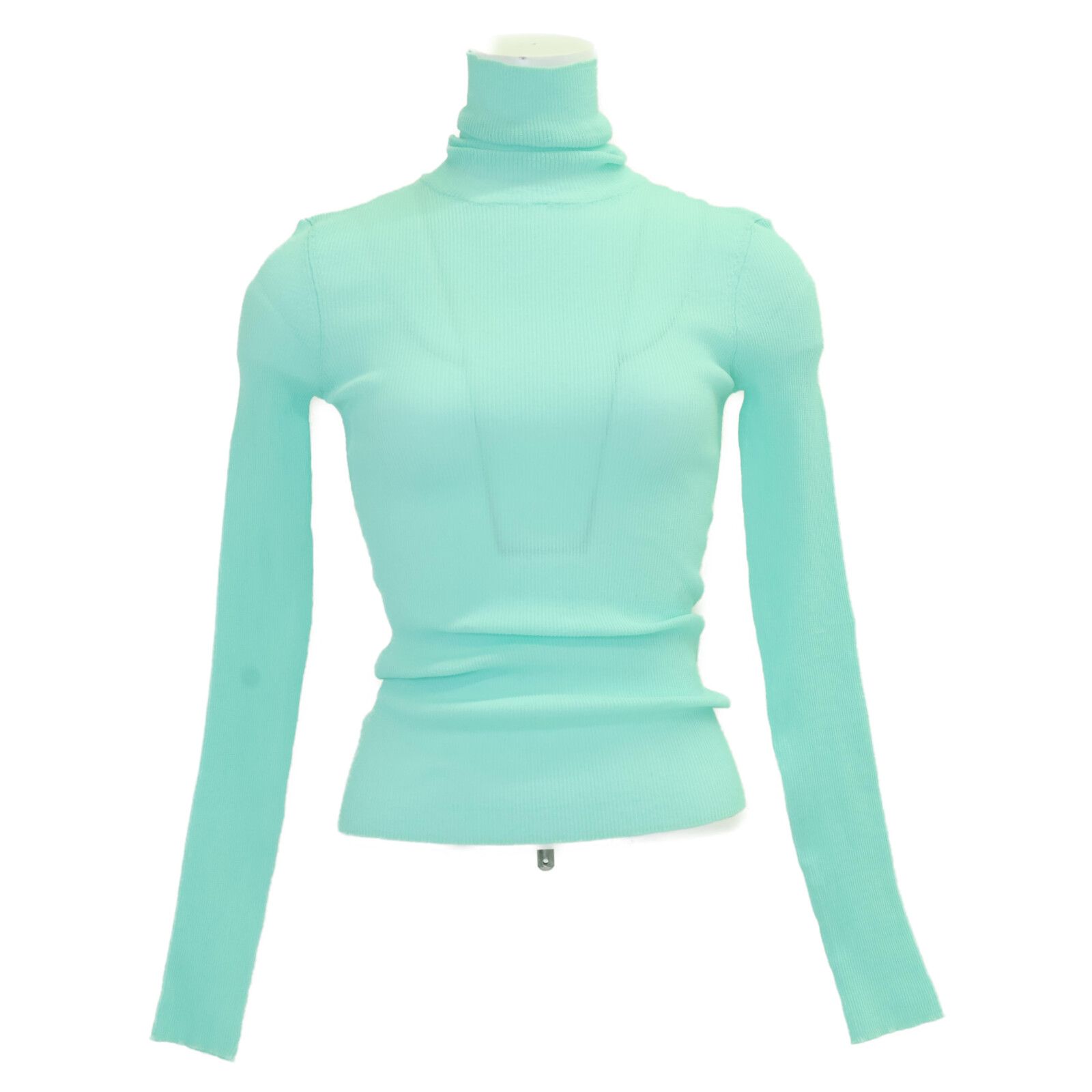 ENFOLD エンフォルド 23AW ライトブルー ポリエステル HIGH-NECK PULLOVER 38