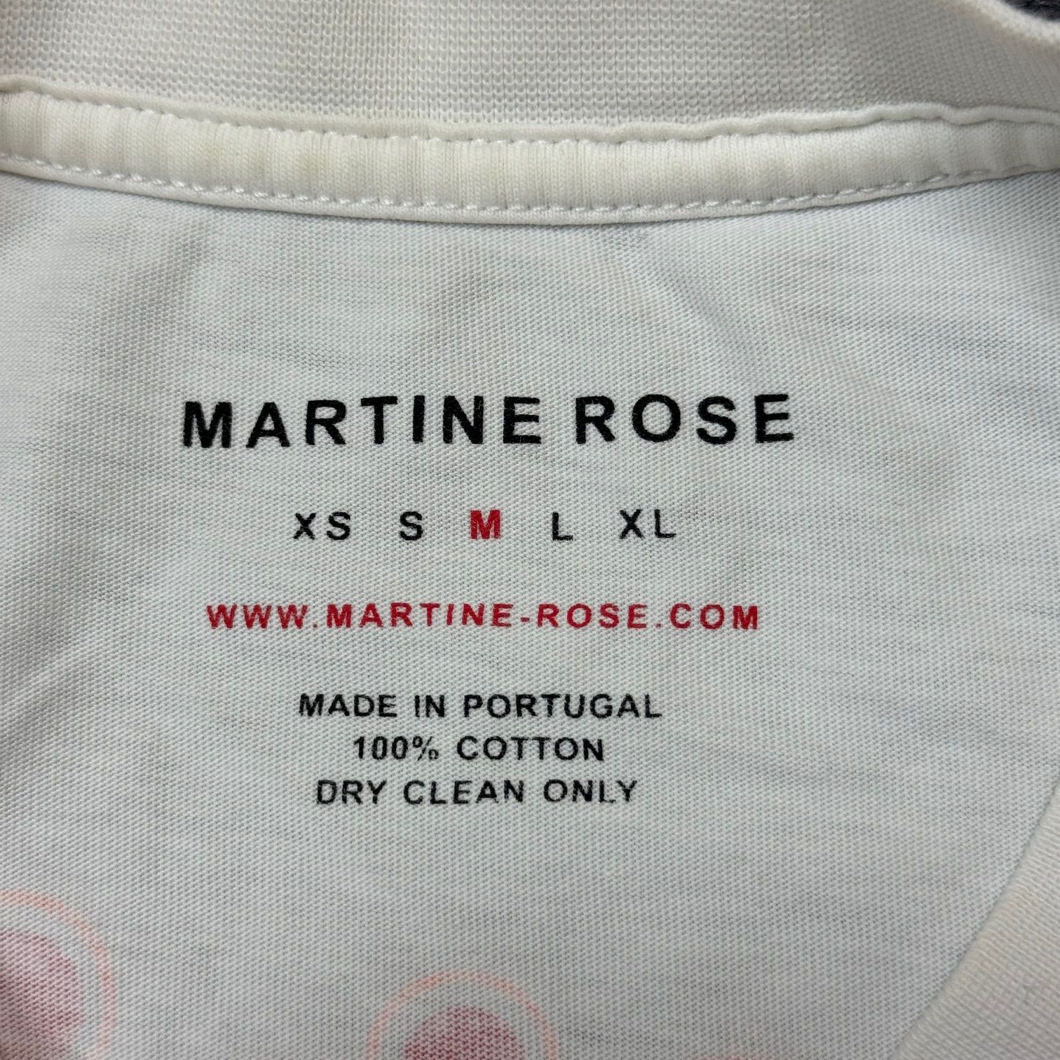 ぜ*ぁ様 Martine Rose ロゴ入りホワイトTシャツ M OVERSIZED S/S T-SHIRT in WHITE | Martine Rose