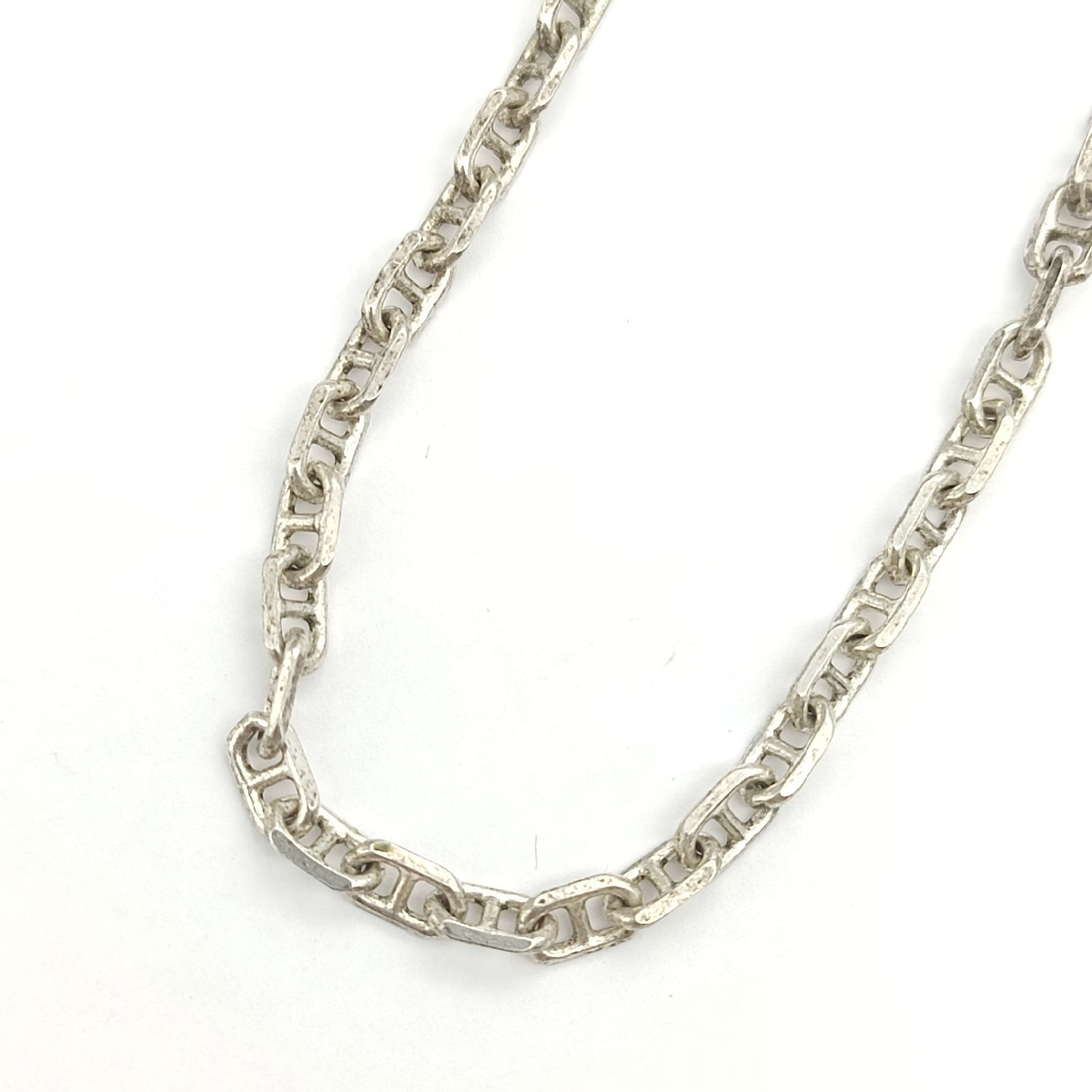 アンカーチェーンネックレス ITALY SILVER シルバー925 13g 3㎜幅