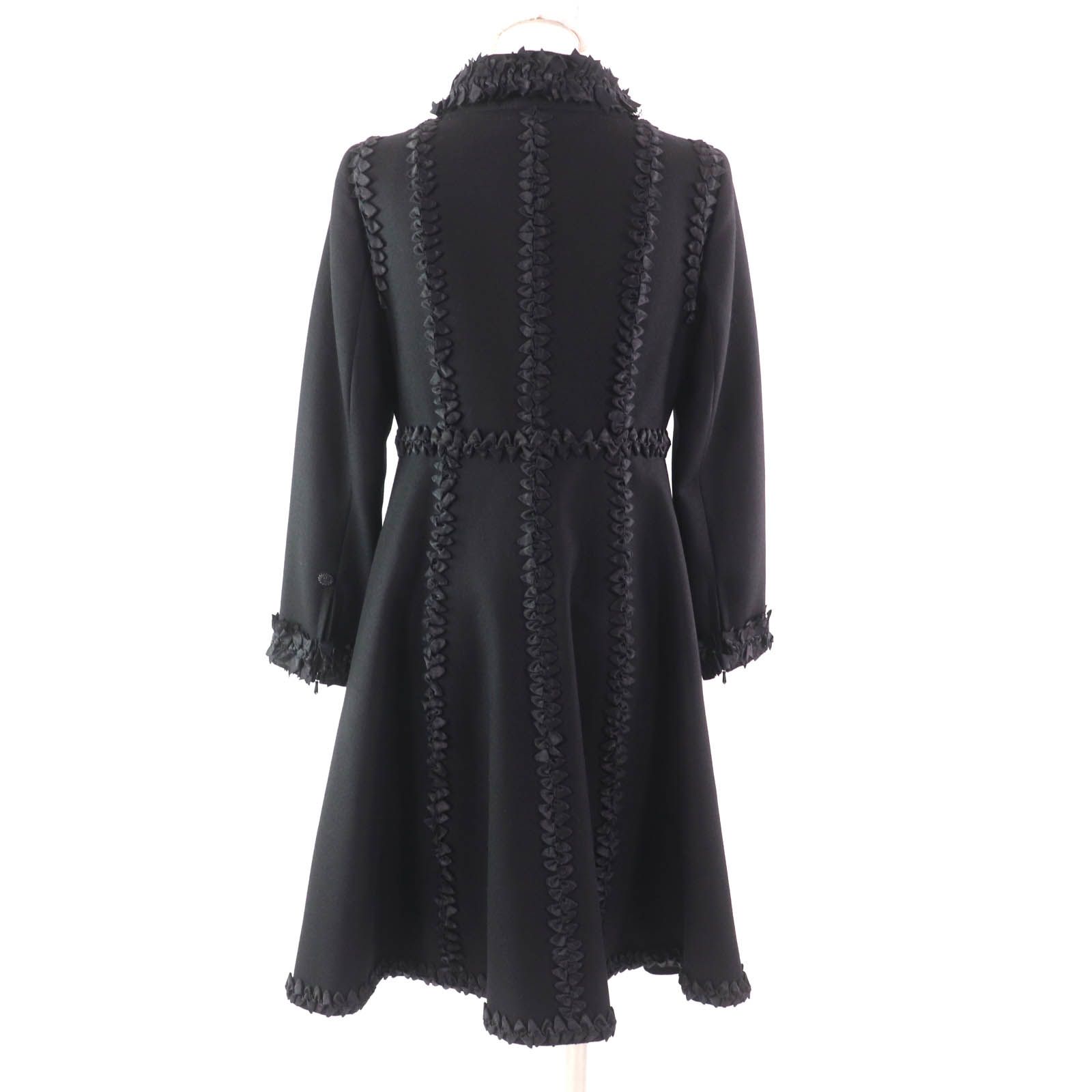 美品☆CHANEL シャネル 08A P33334 ウール カシミヤ混 ココ
