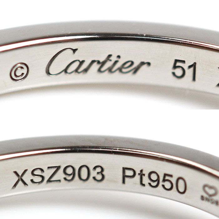 Cartier カルティエ リング Pt950 51 4801025F0008 Cartier - カルティエ Cartier ラブリング Pt950 ジュエリーの