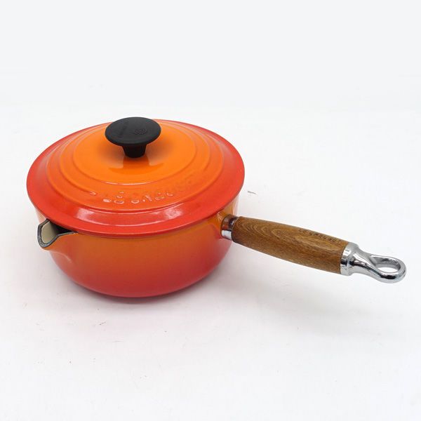 ル クルーゼ ◆ キッチン LE CREUSET ソースパン オレンジ 18cm 生活雑貨
