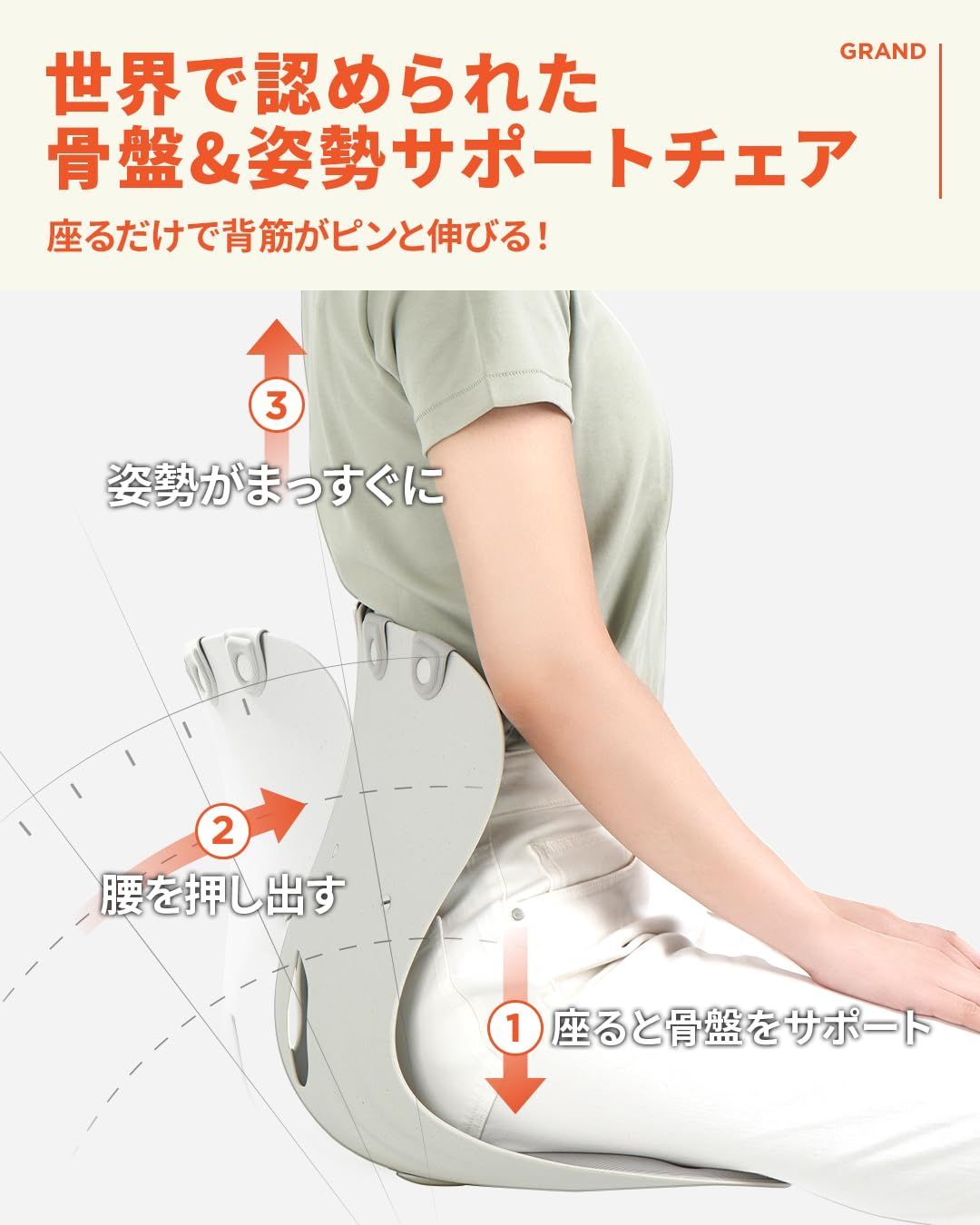 猫背 サポートチェア