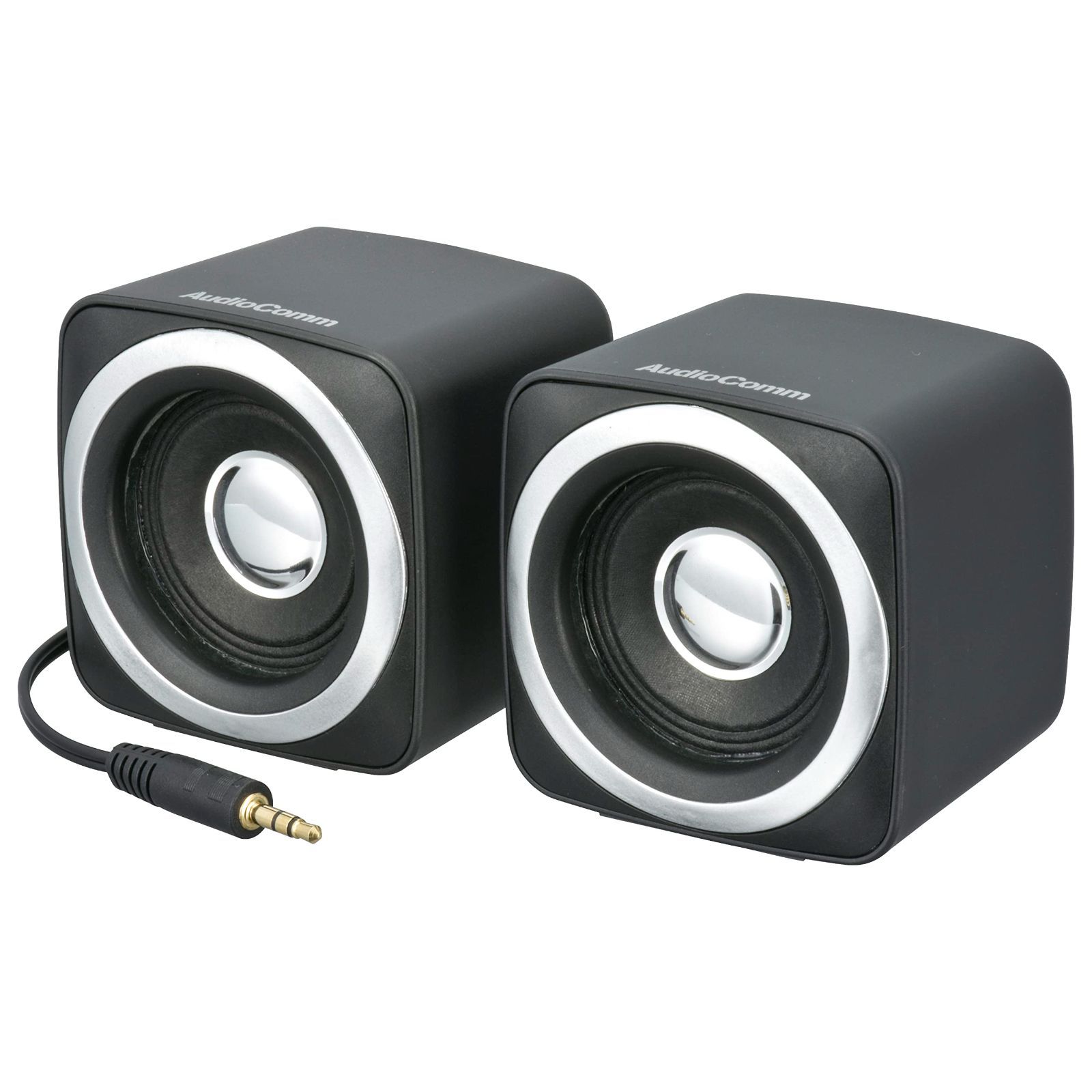 【新着商品】オーム(OHM) 電機AudioComm ミニスピーカー パッシブタイプ ヘッドホン端子接続 ステレオスピーカー ASP-150N 03-2042