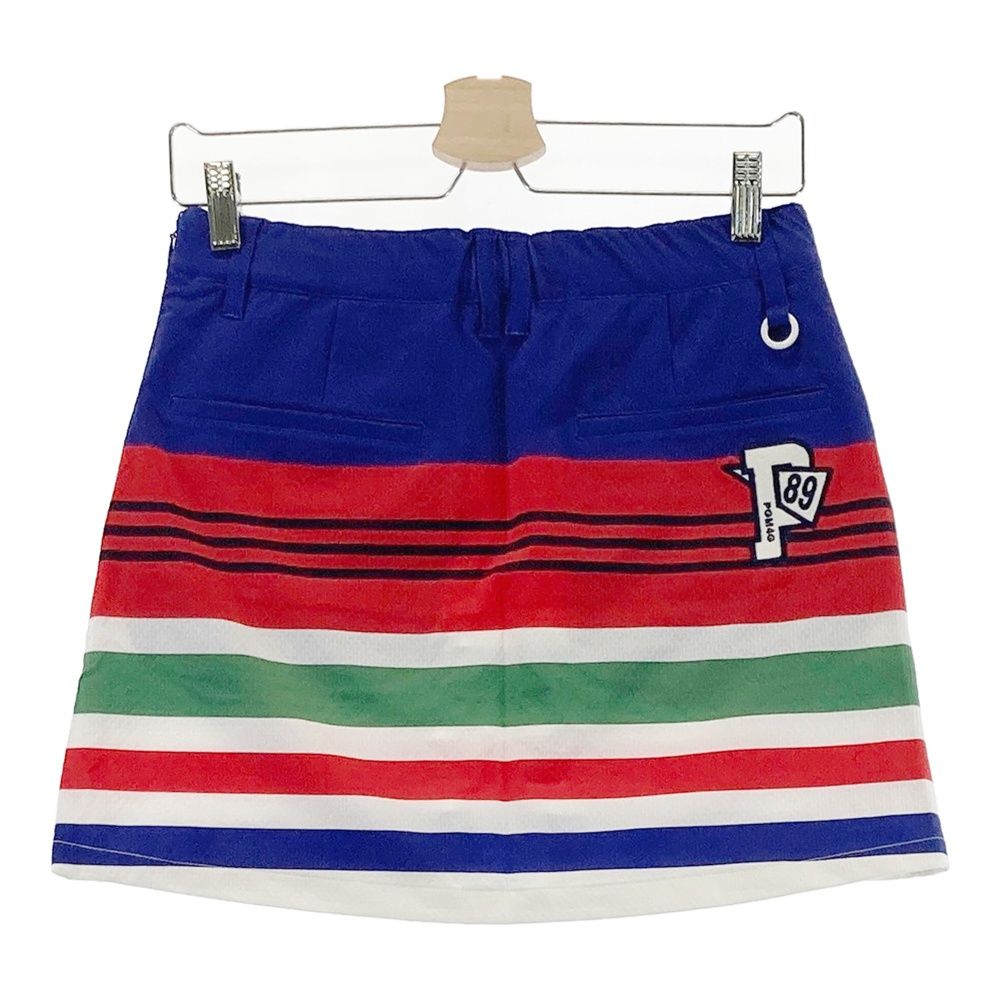 サイズ 1 PEARLY GATES パーリーゲイツ 055-1134604 ストレッチスカート ボーダー柄 ブルー系 240101532652 ゴルフウェア レディース ストスト