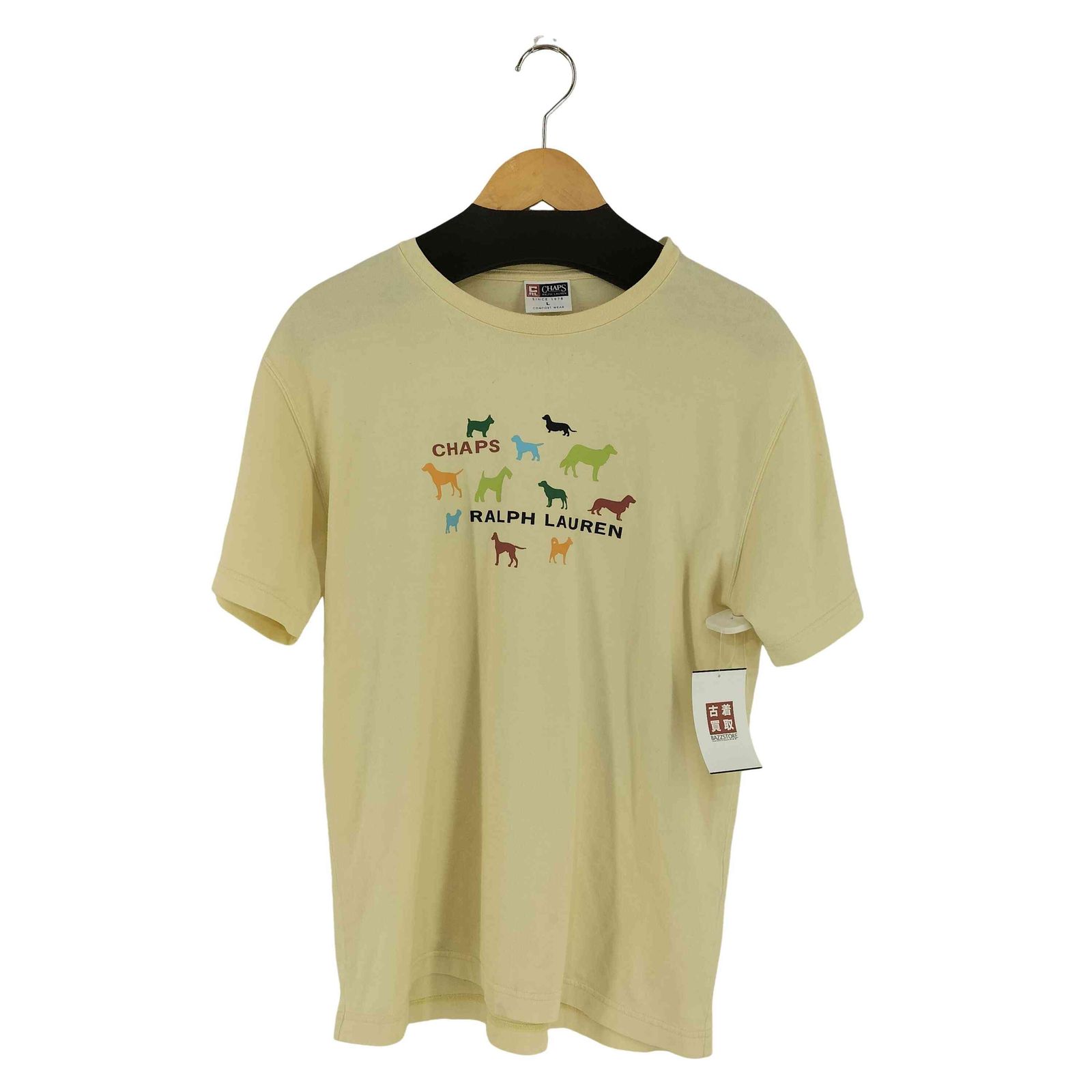 チャップスラルフローレン CHAPS RALPH LAUREN ドッグプリント S/S TEE メンズ JPN：L 