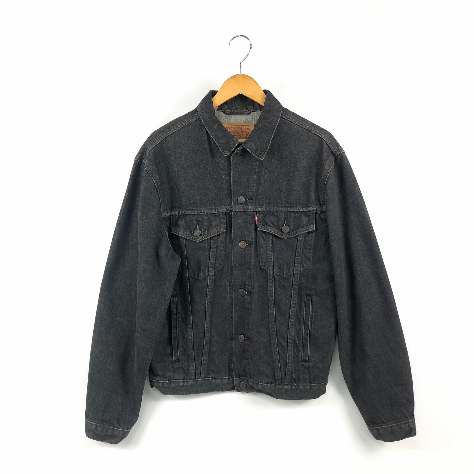 リーバイス　デニムジャケット　トラッカージャケット　Gジャン　ブラック　先染め 極美品】Levi's 先染め ブラック 1st デニムジャケット 大戦 FJ