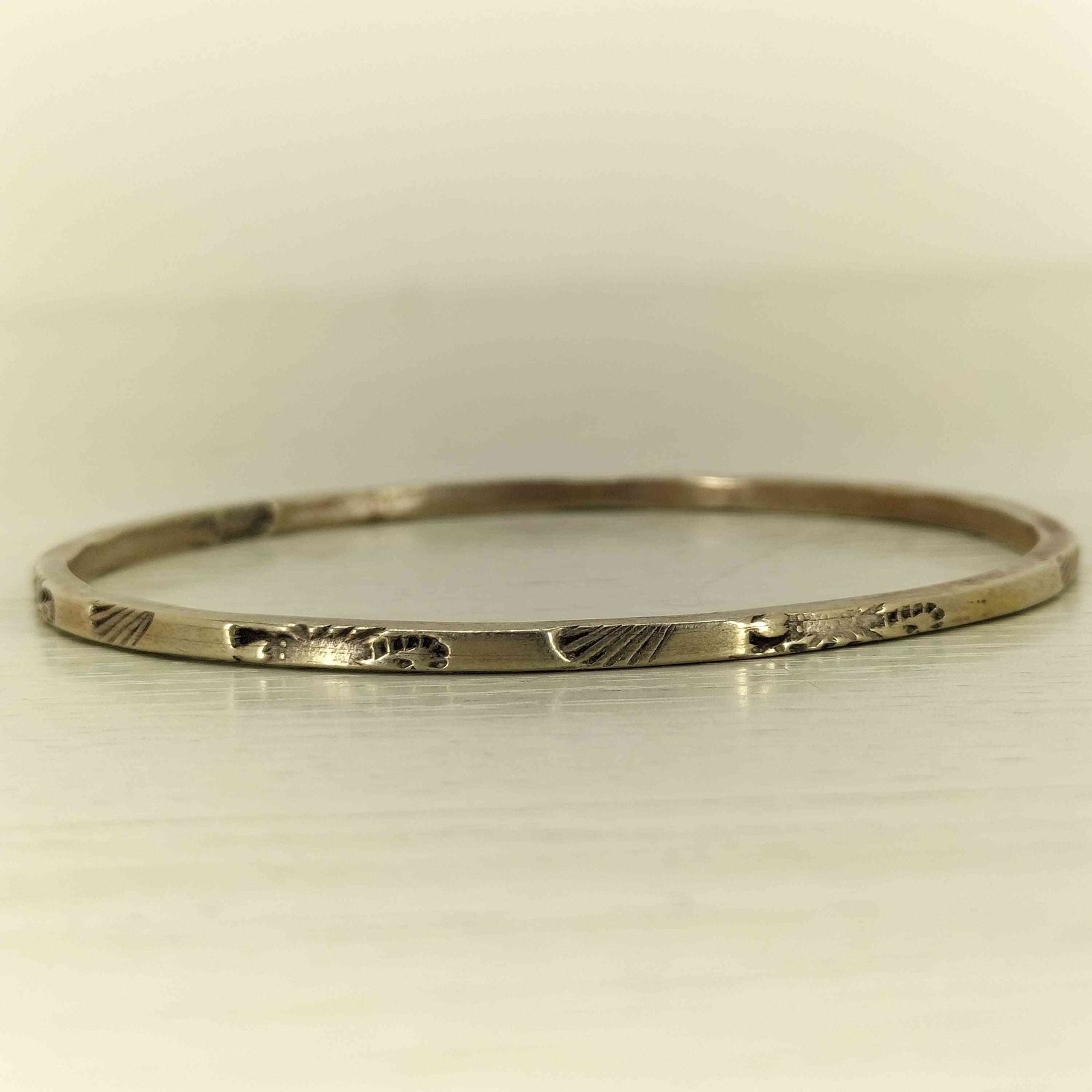 ユーズドフルギ 古着 メキシカンジュエリー シルバー925刻印 バングル メンズ 表記無