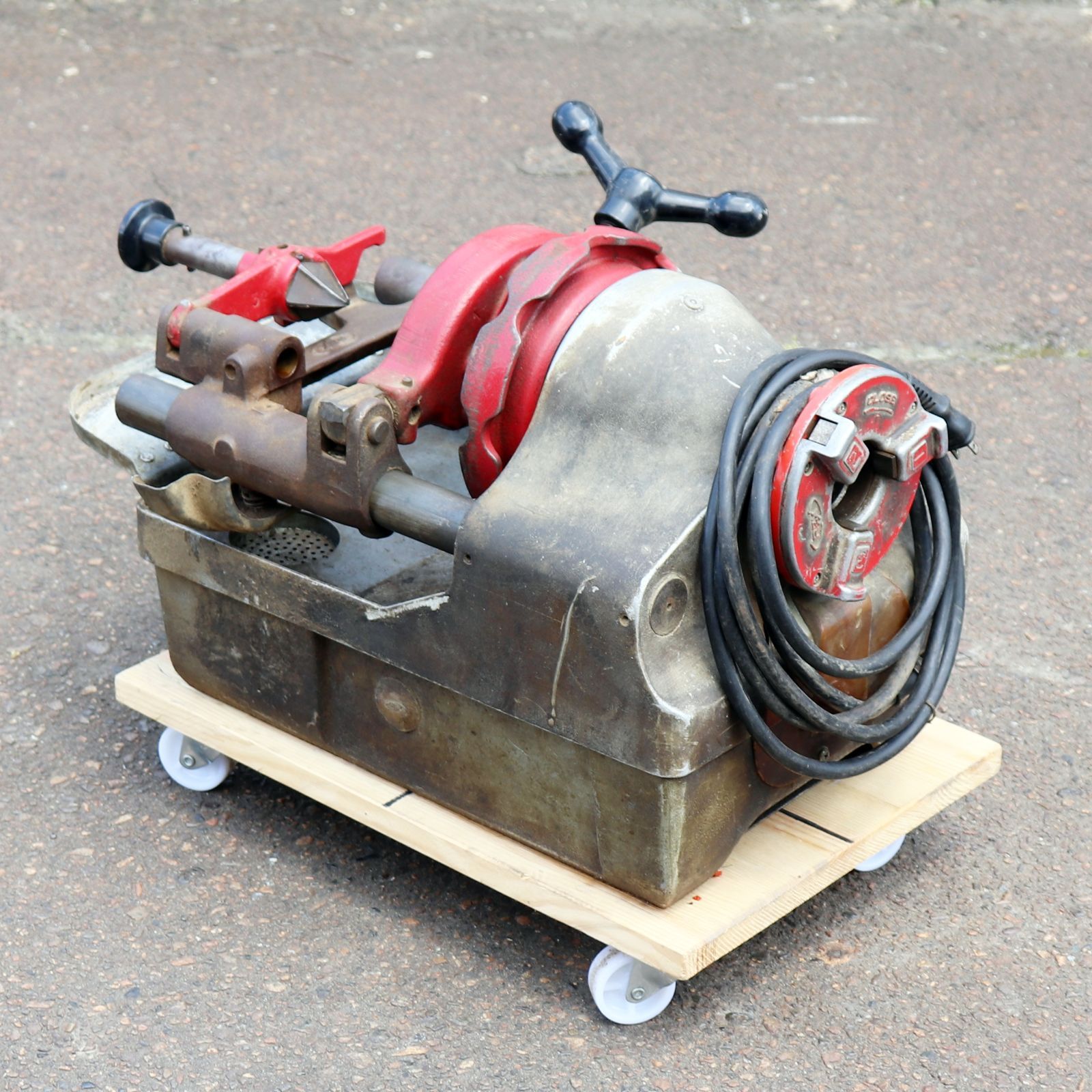 新潟発 レッキス REX mini40A パイプマシン ジャンク ネジ切り機 フライス 金属 鉄工 加工 切削 旋削 工作 機械 工具 倉庫保管