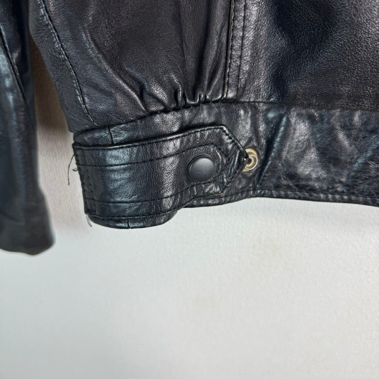 90s GK ブラック レザージャケット 革ジャン ライダースジャケット