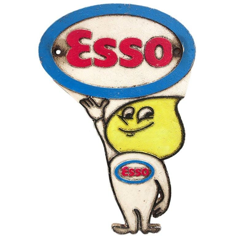 ESSO SIGN【エッソ サインプレート】看板 アメリカン雑貨 車 バイク 