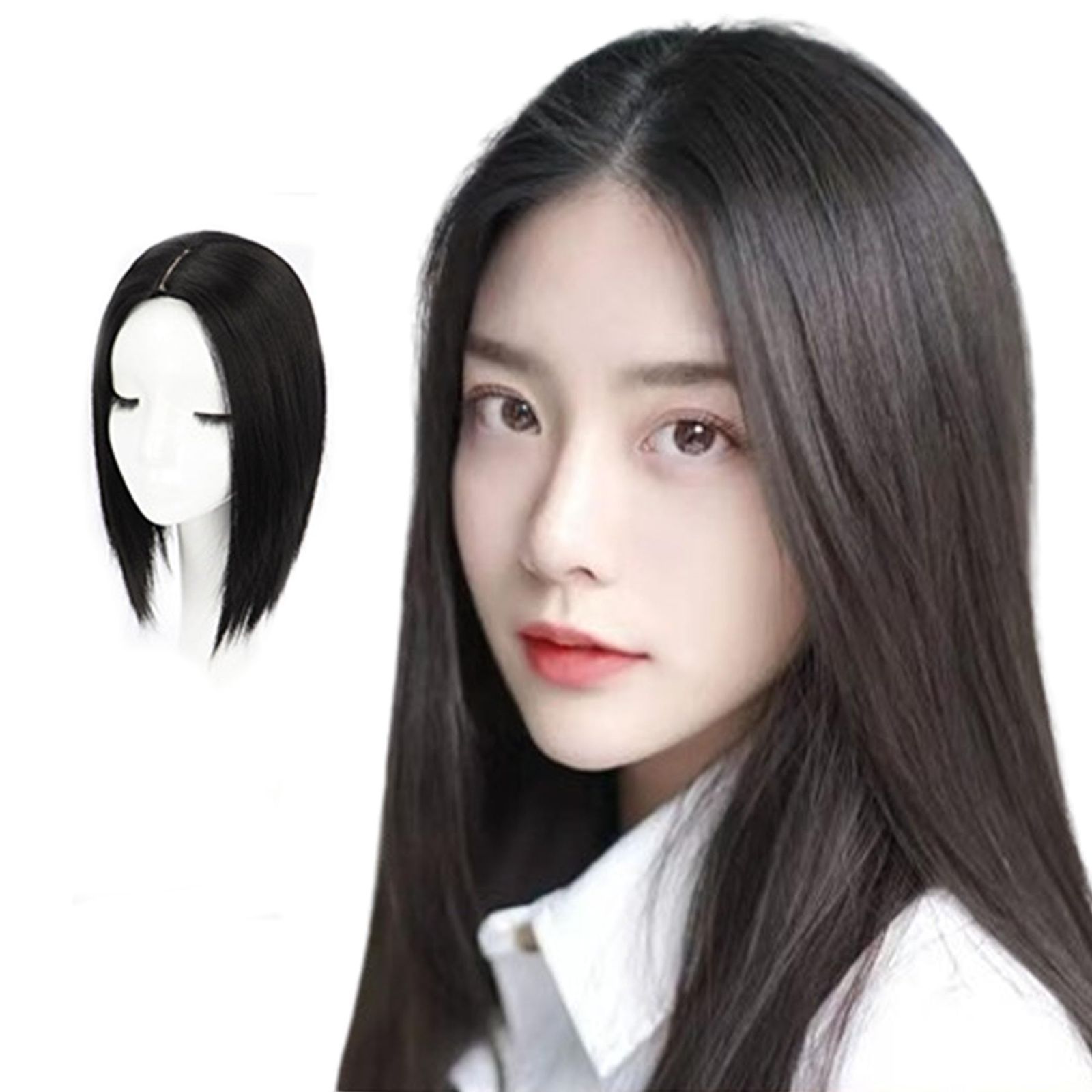 数量限定】35cm ナチュラルブラック 隠し 円形脱毛症 薄毛隠し 数量限定】35cm ナチュラルブラック 隠し 円形脱毛症 薄毛隠し