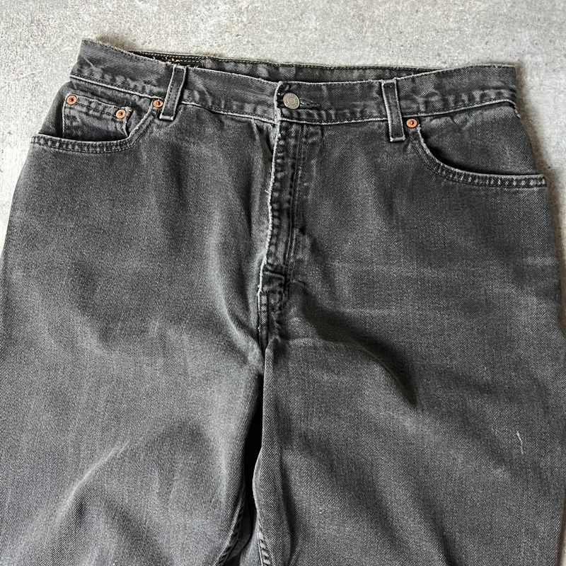 00s Levis 550 ブラック デニム パンツ M / 00年代 メキシコ製