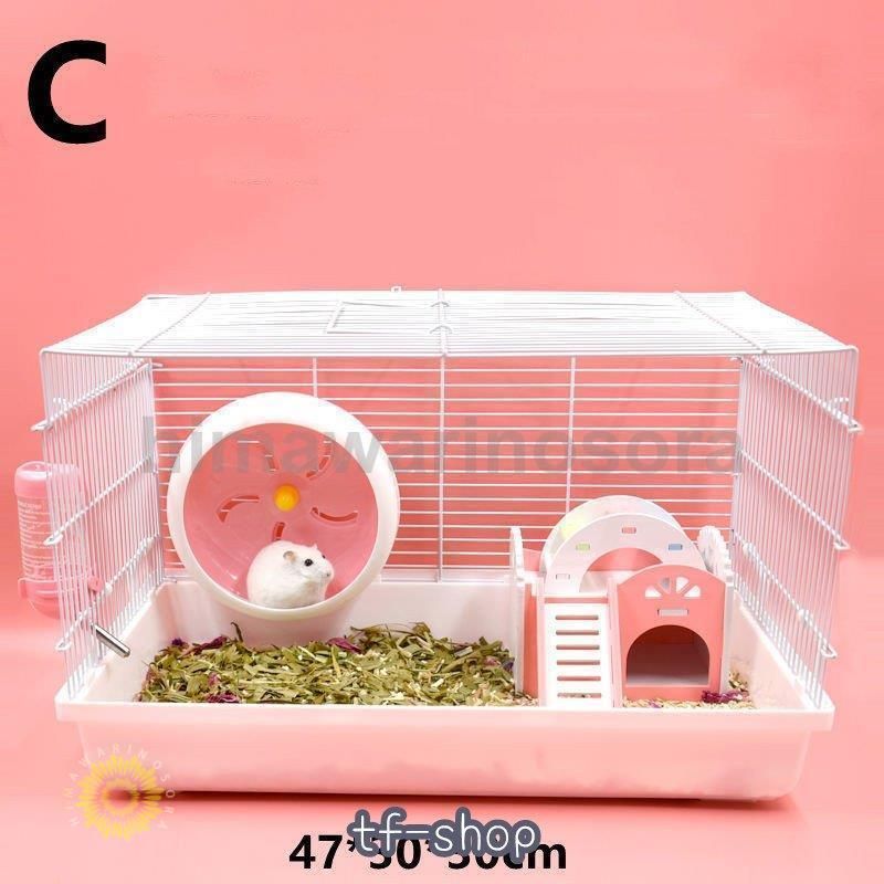 透明 2階建てハムスターケージ