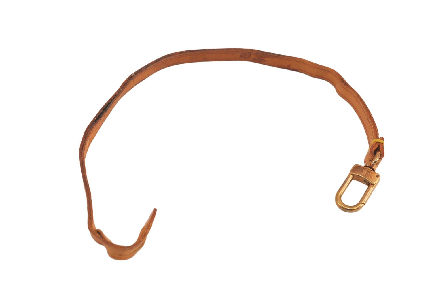 LOUIS VUITTON ルイヴィトン レザー ポシェットアクセソワール用ストラップパーツ ベージュ 13.8 LV 6719M