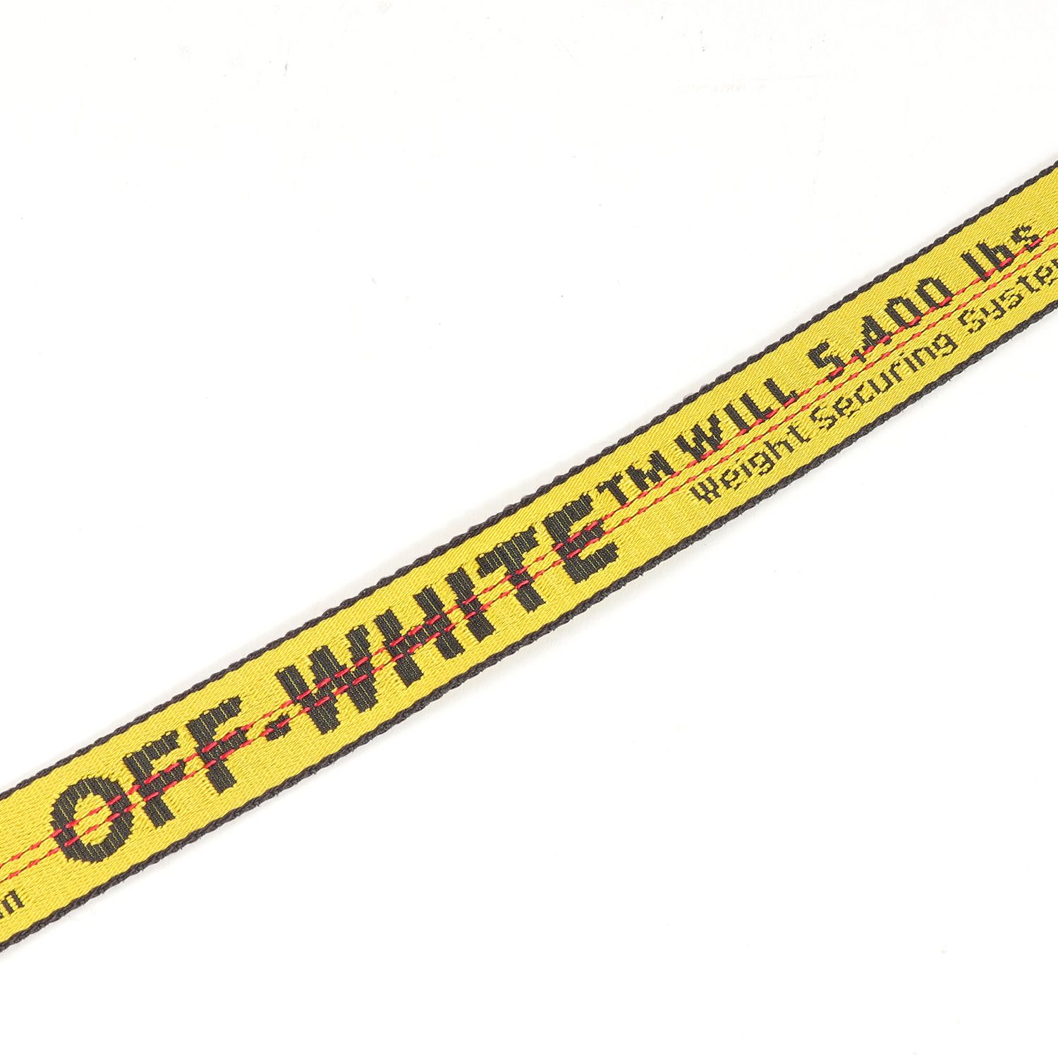 OFF-WHITE オフホワイト ベルト ロゴ インダストリアル ベルト INDUSTRIAL BELT イエロー FREE イタリア製 ブランド