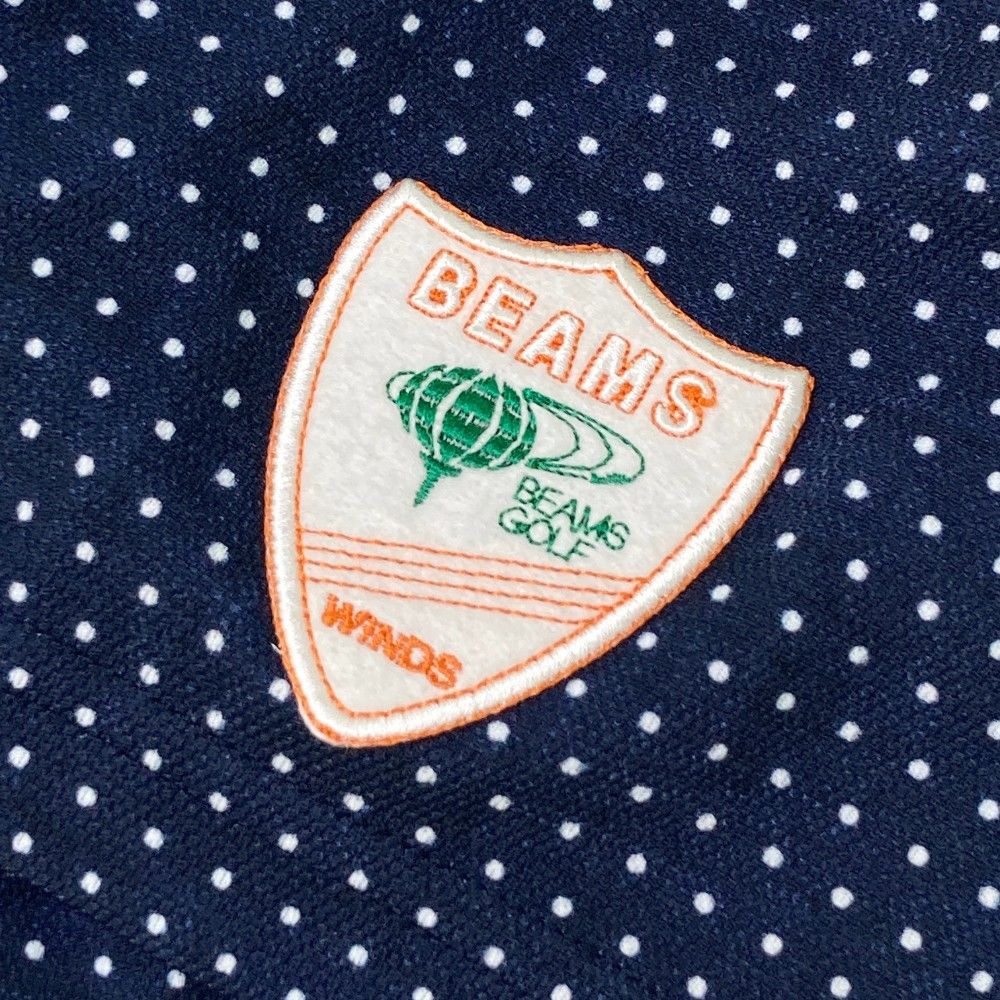 サイズ：M BEAMS GOLF ビームスゴルフ 半袖ポロシャツ ドット柄