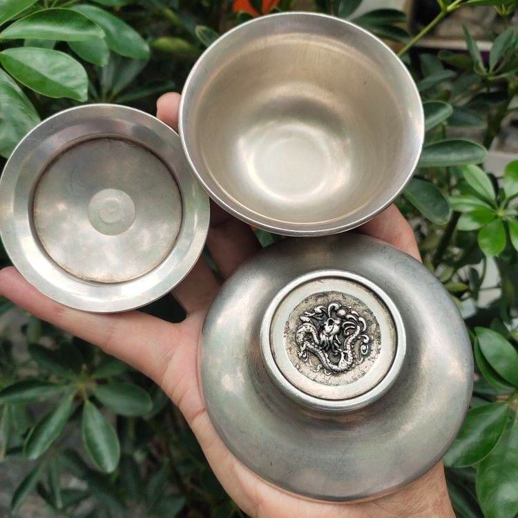 銅  細工  浮彫 り双龍 茶託 茶杯 茶器 茶道 工芸 置物 銅 細工 浮彫 り双龍 茶託 茶杯 茶器 茶道 工芸 置物 銅 細工 浮彫