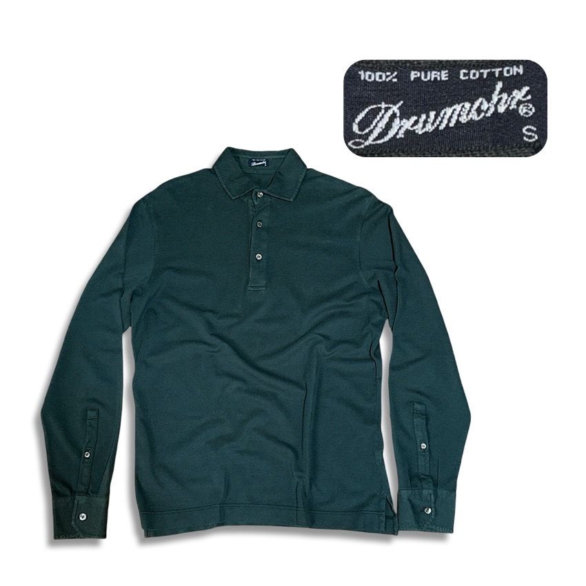 Drumohr ドルモア ポロシャツ 長袖 sizeS イタリア製 未使用 | QUASAR 