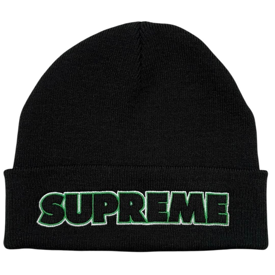 9441 Supreme シュプリーム 19FW 19AW Outline Beanie アウトライン ビーニー Black ブラック