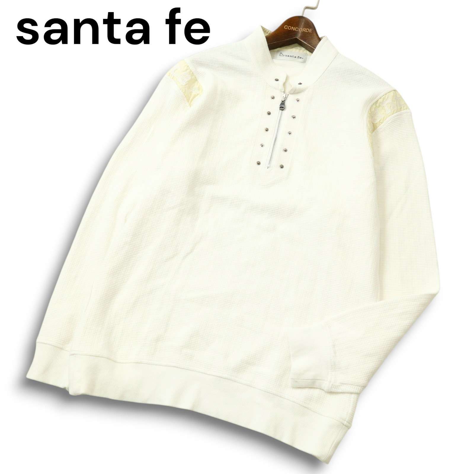 サンタフェ Santa Fe ハーフジップ ロゴ トレーナー 50 LL 4z7 サンタフェ Santa Fe ハーフジップ ロゴ トレーナー 50 LL 4z7