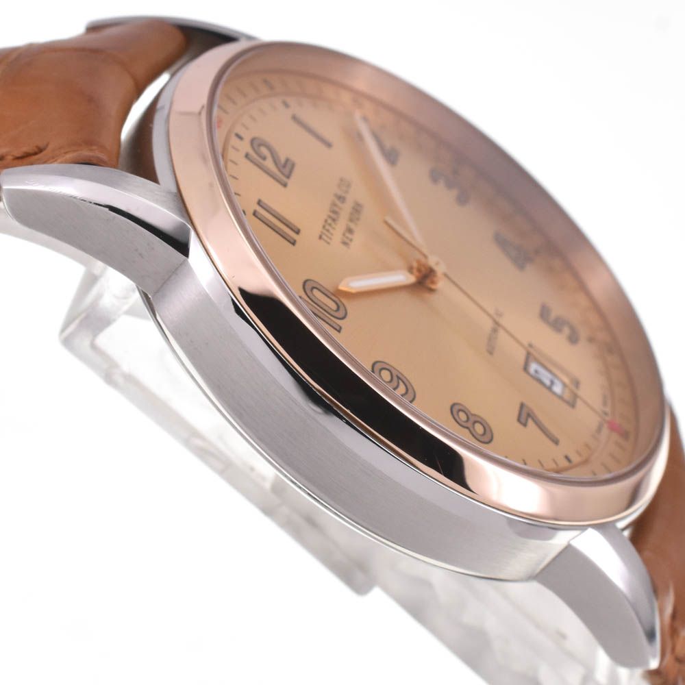  ティファニー TIFFANY Co CT 60シリーズ デイト K 18 PG ベゼル 自動巻き メンズ 内 き I 142576 その他 時計