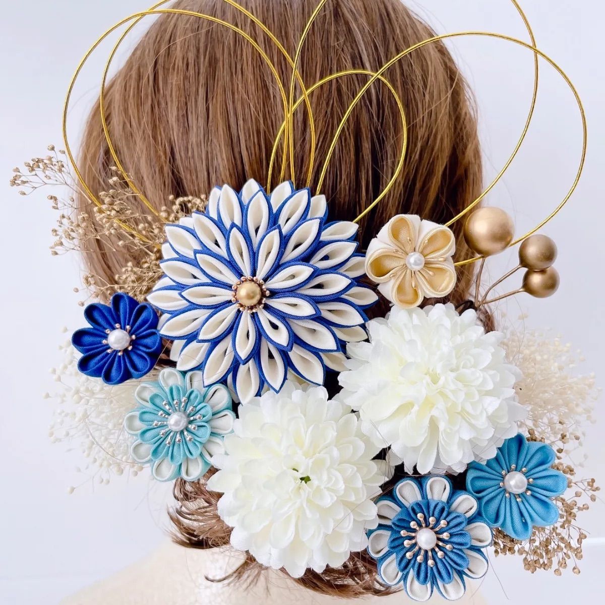 みーみ様専用☆つまみ細工 髪飾り 玉飾り 着物 和装 卒業式 成人式