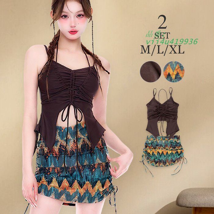 ミシェルマカロン michellMacaron ギンガムクロスリボンスイムウェア ミシェルマカロン 水着 ギンガムクロスリボンスイムウェア