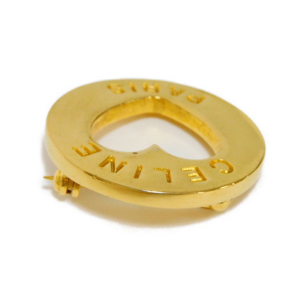 CELINE セリーヌ ラウンド ハート ロゴ 丸型 型抜き オールド