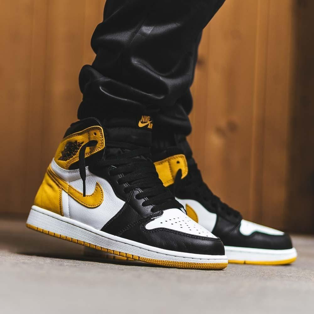 新品 未使用  NIKE ナイキ AIR JORDAN 1 RETRO HIGH OG YELLOW OCHRE エアジョーダンワン ハイカットスニーカー イエローオークル 555088-109 男女兼用