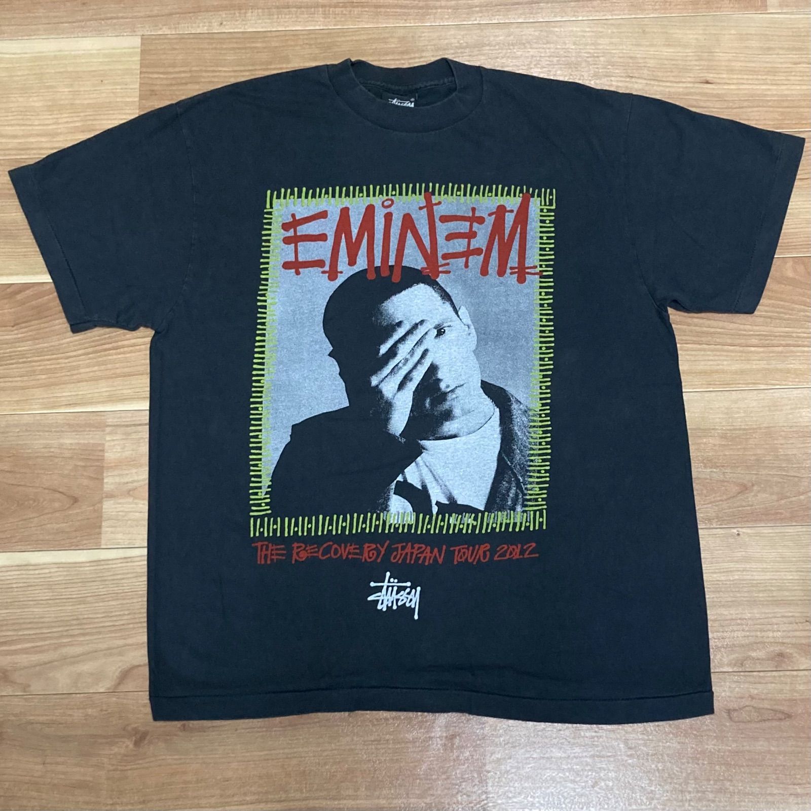 stussy エミネム 来日記念コラボTシャツ EMINEM XL 未着用美品 STUSSY Tシャツ エミネム EMINEM ステューシー stussy