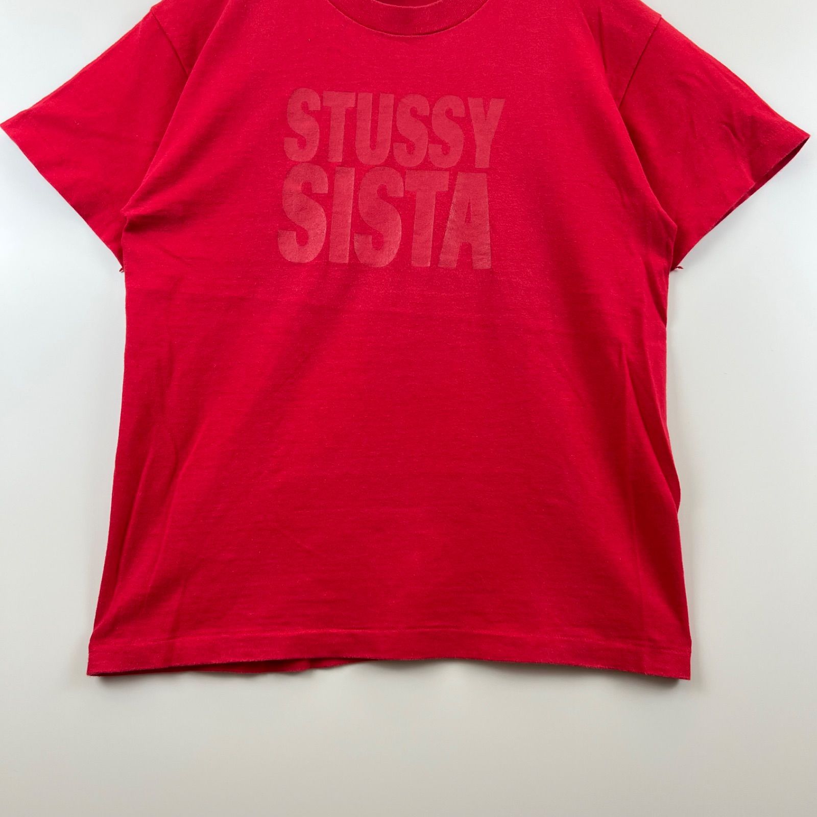 vintage Stussy ピンク シャツジャケット 80s USA製 STUSSY 90s old USA SISTA print Tee M ステューシー シスタ