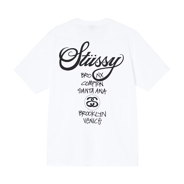 サマーセール☆ステューシー ワールドツアー tシャツ - Y.com - メルカリ