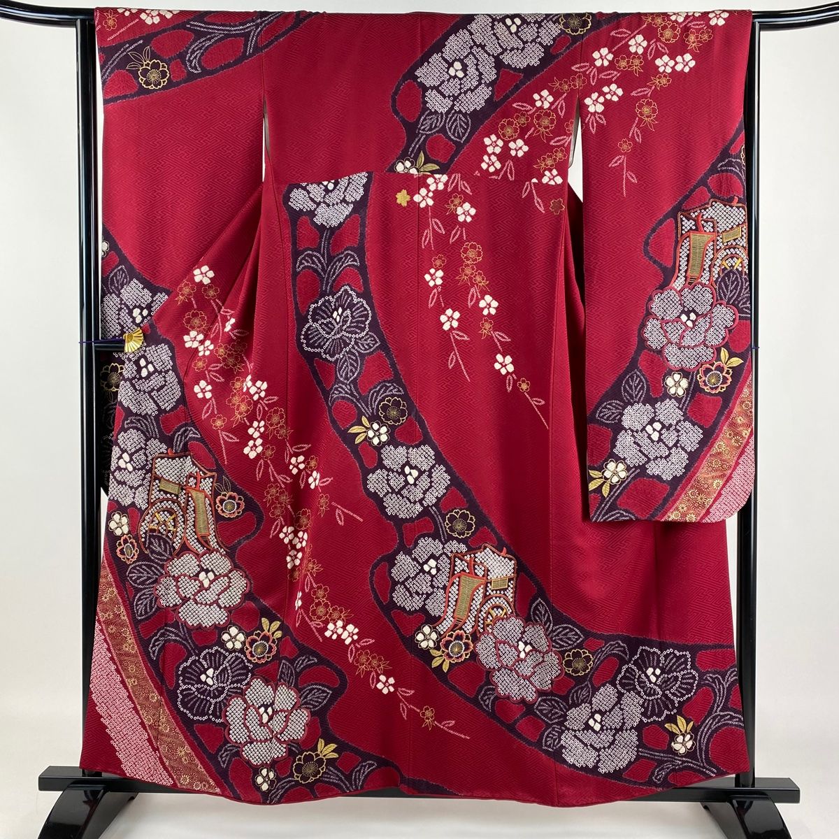 作り帯 ヤマト フォーマル 簡単着付け 七宝文 美品 子供 浴衣 着付け