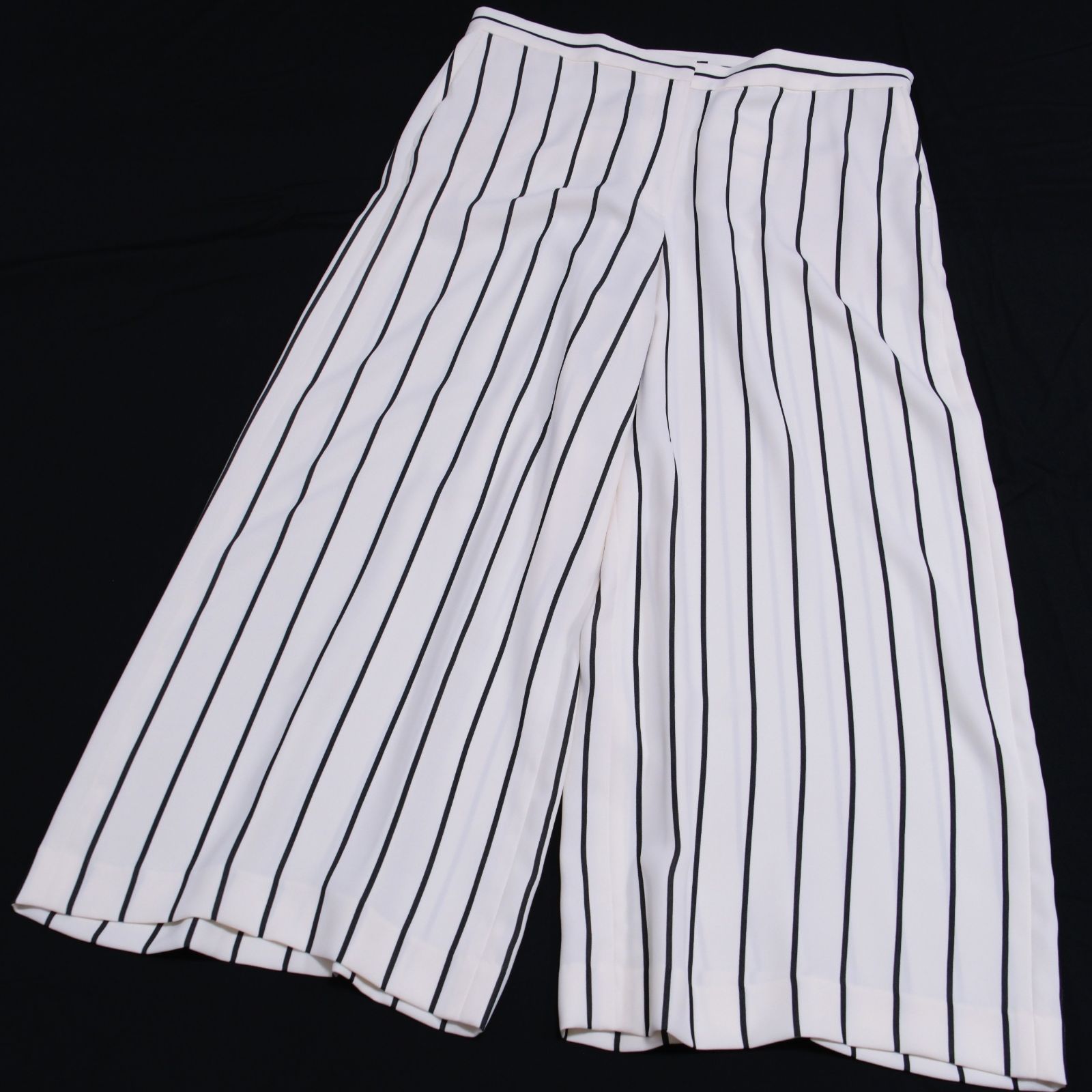 美品】アイシービー iCB ストライプワイドパンツ スラックス