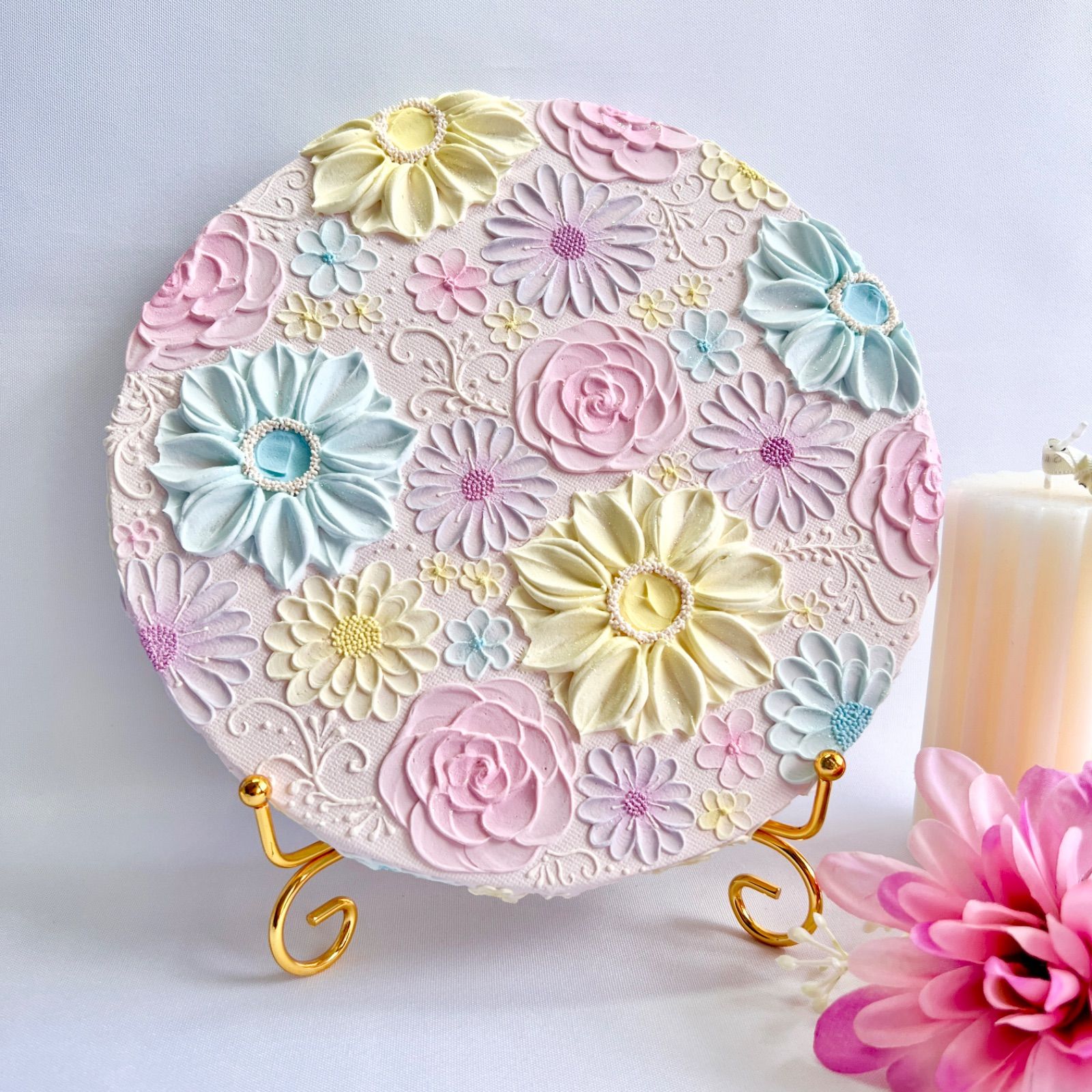 新たな販売先はこちら メルカリshops melia テクスチャーアート フラワーテクスチャーアート インテリアアート フラワーアート