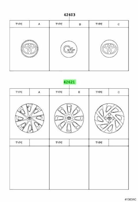 トヨタ アクア プリウス ホイール キャップ AQUA Prius Wheel Cap 2014|12 - 2017|06 NHP10 1NZFXE TOYOTA 純正 ♥ Genuine JDM