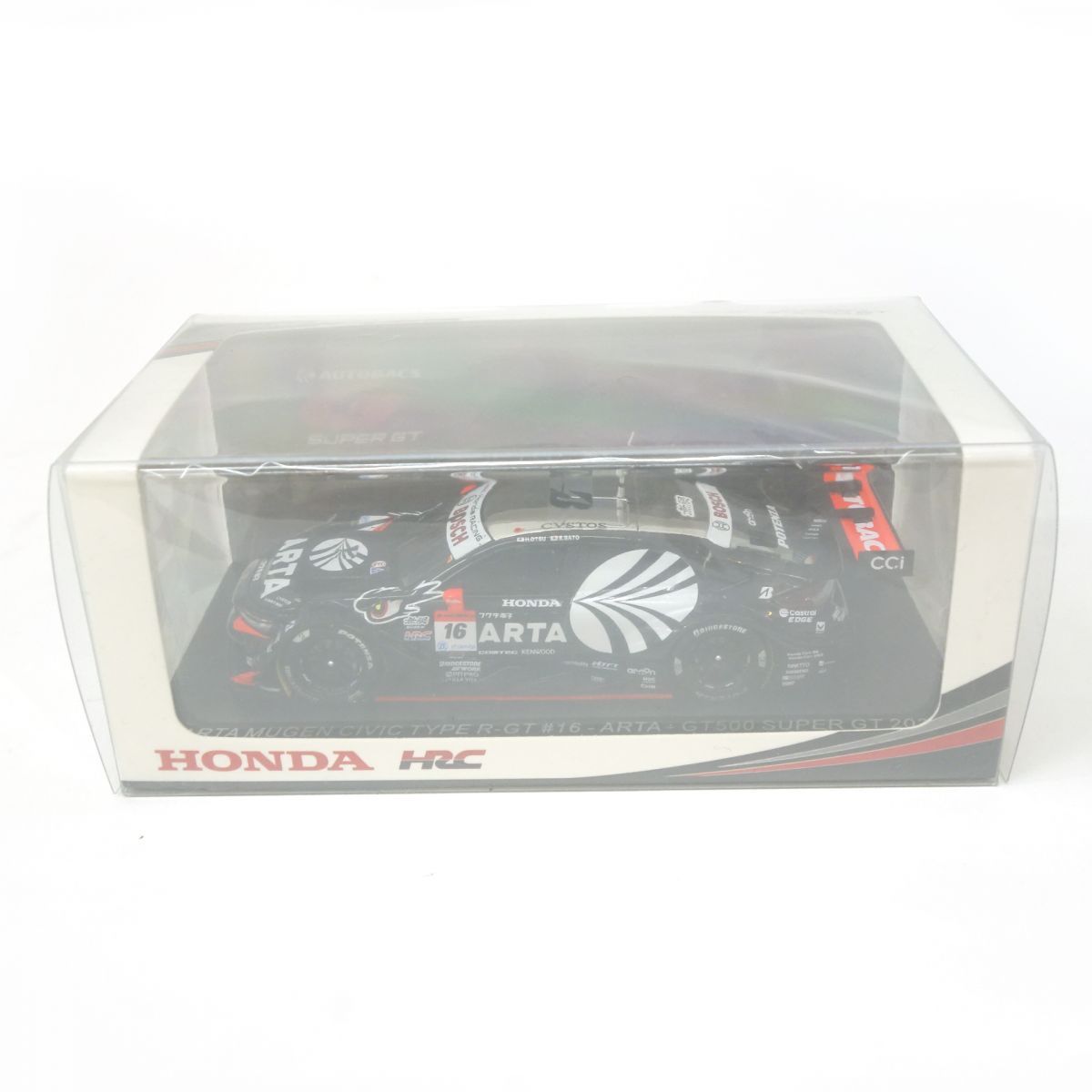 ケース スパーク ARTA MUGEN CIVIC TYPE R-GT No.16 ARTA GT500 SUPER GT 2025 ミニカー