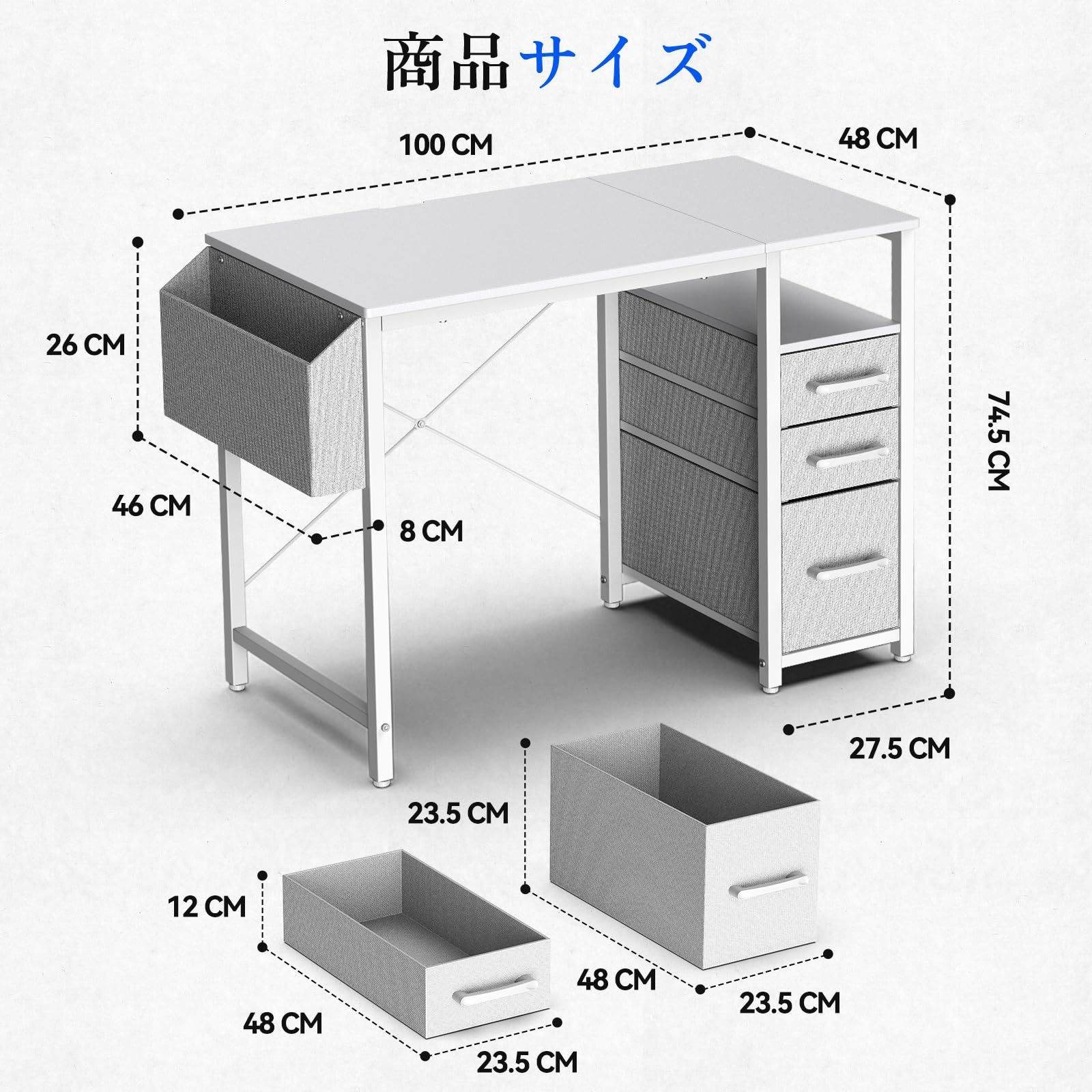 ゲーミングデスク 幅120cm奥行63cm高さ77cm RGBライティング 自分好み