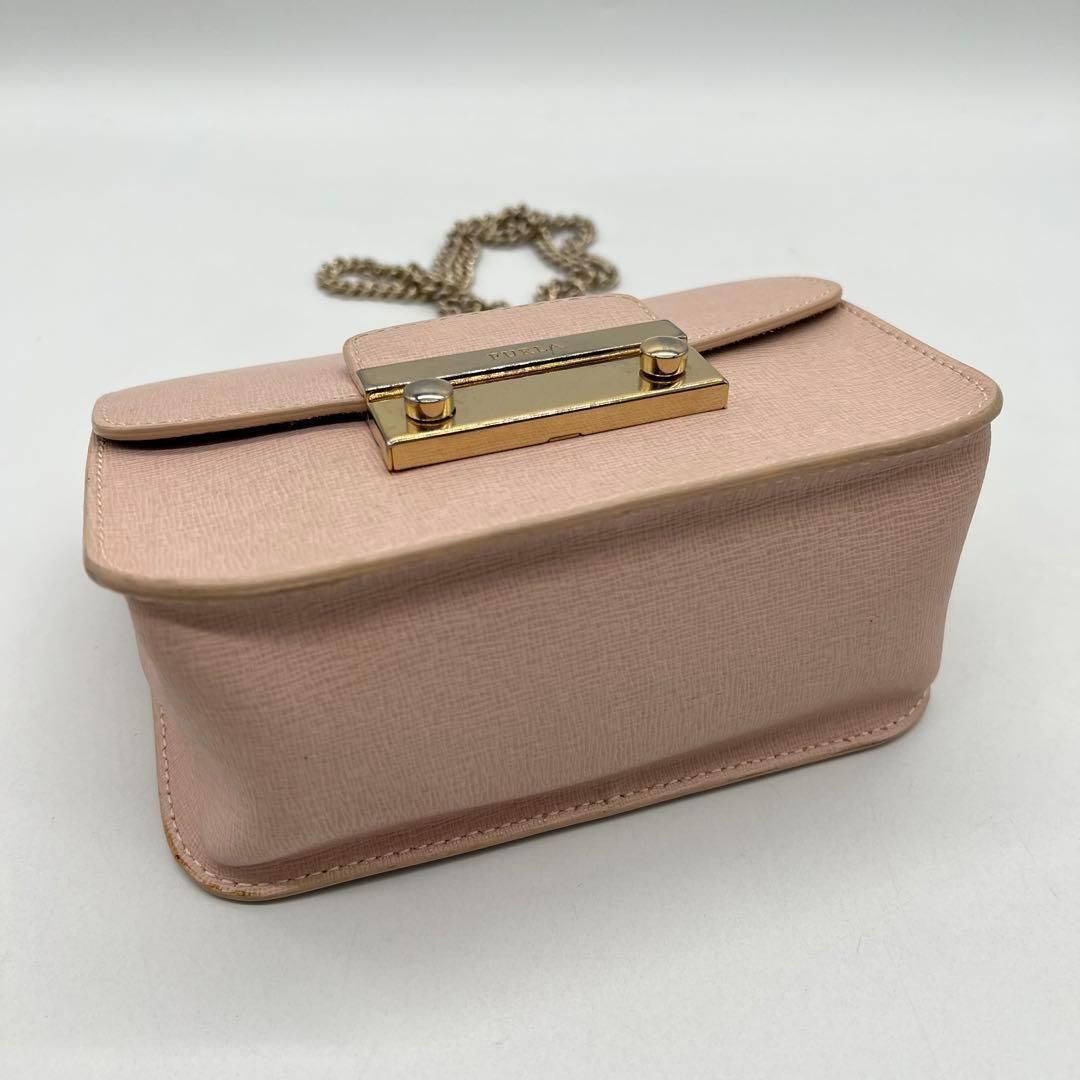 美品 B037 FURLAメトロポリスセタクロスボディチェーンショルダーバッグ 美品 B037 FURLAメトロポリスセタクロスボディチェーン