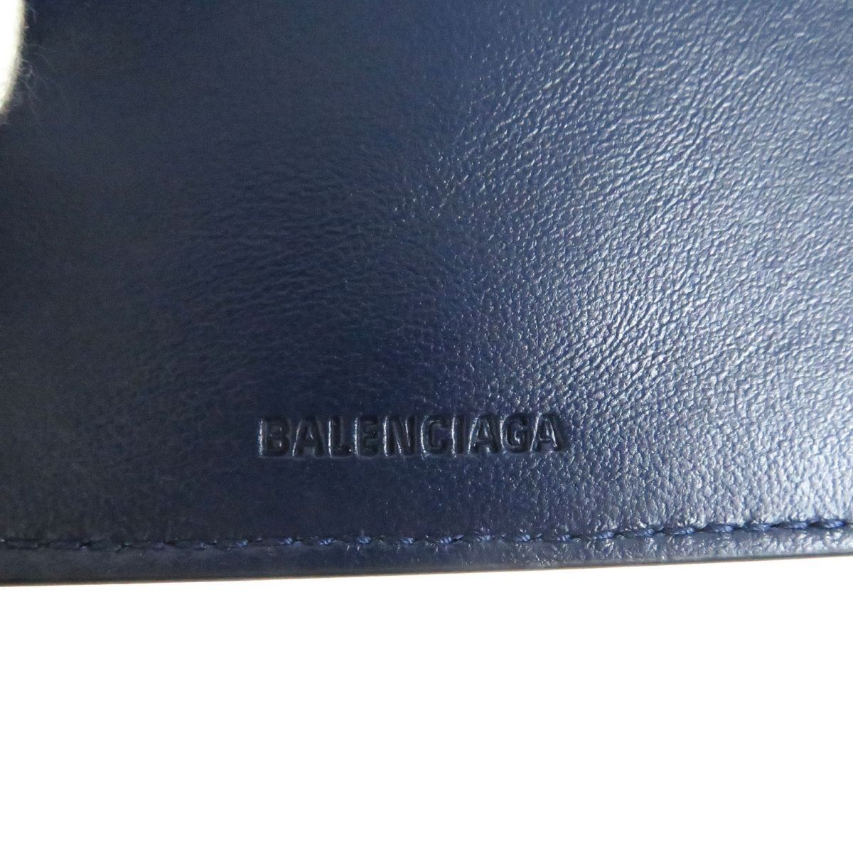 極美品】バレンシアガ 3つ折り財布 コンパクトウォレット ブラック 箱